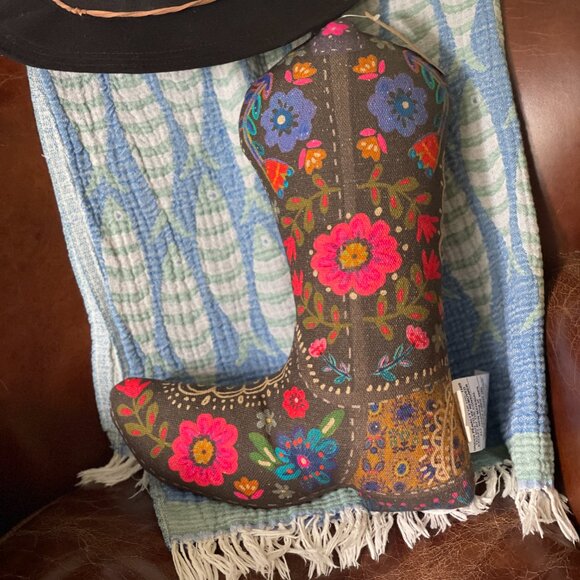 Boho Boot-Shaped Pillow-NEW - Picture 3 of 14